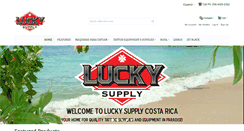 Desktop Screenshot of luckysupplycr.com